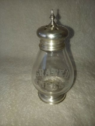 Vintage Frank M Whiting Sterling Silver Grated Cheese Shaker