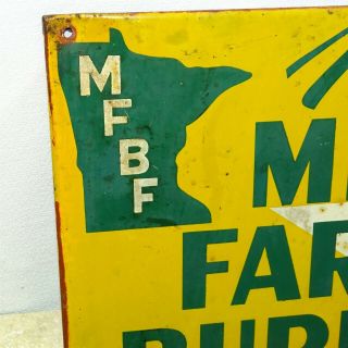 Vintage Minnesota Farm Bureau Sign,  Agriculture Ad,  Member Gerhard Kjos 3