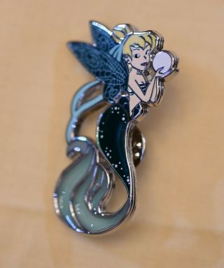 Disney Fantasy Pin Tinker Bell Peter Pan Fairy Stained Glass Tail Mermaid