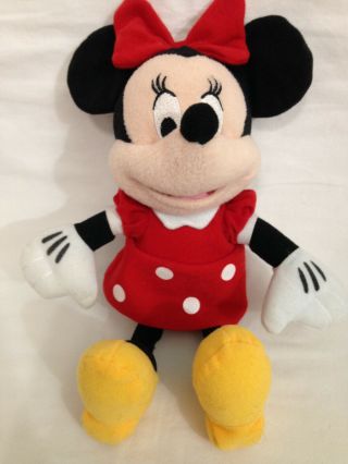 Disney Minnie Mouse - 10 " Plush Doll By Just Play - Classic Polka Dots Red Dress