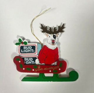 Rare Vintage 1987 Spuds Mackenzie Bud Light Ornament - Holidays - Christmas Tree