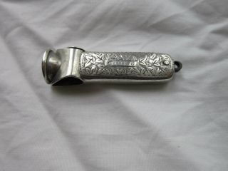 Antique Victorian Solid Silver Fob Cigar Cheroot Cutter,  London 1869 - 70