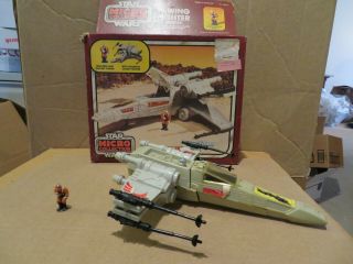 Vintage Star Wars Micro Diecast X - Wing Fighter Kenner 1982 W Box Complete
