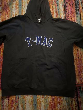 Mens Adidas T - Mac Tracy Mcgrady Black Vintage Hoodie