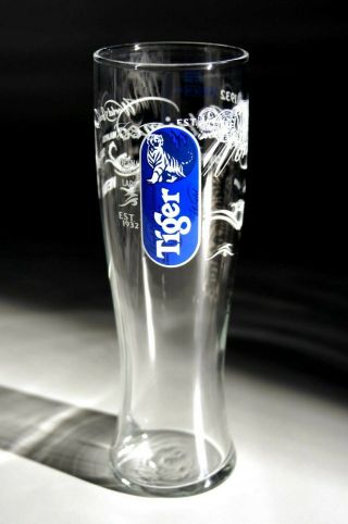 Set Of 2 X Tiger Beer Pint Glasses 20oz 100 Ce Marked