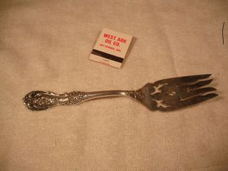 1 Very Fine Sterling Cold Meat Fork In Reed & Barton " Francis 1 " Pattern