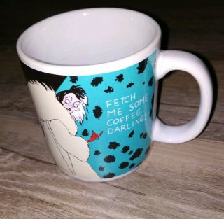 101 Dalmatians Cruella De Vil Disney Fetch Me Some Coffee Darling Deville Mug