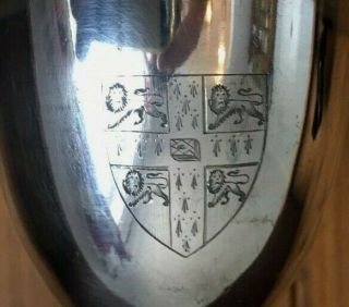 Cambridge University Coat Of Arms Vintage Silver Plate Trophy,  Trophies