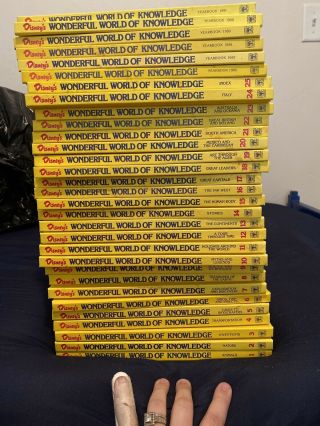 1986 Disney Wonderful World Of Knowledge Books 31 Books