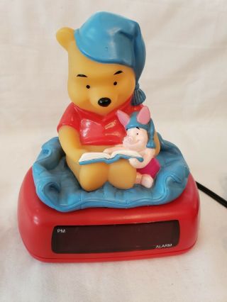 Disney Winnie The Pooh Alarm Clock/night Light Vintage.