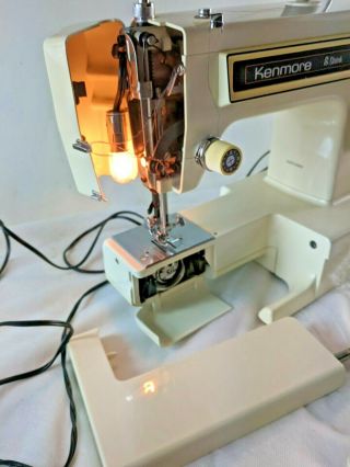 Vintage Sewing Machine Convert Arm Sears Kenmore 158.  13450 - Stitch 8 2