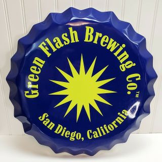 Green Flash Brewing Co Beer Tin Sign Man Cave Wall Hanging