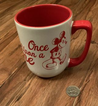 Disney Mickey Minnie Mouse Once Upon A Time Coffee Mug Cup