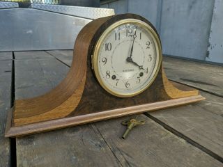 Vintage Seth Thomas Wood Staunton 2w Mantle Clock Usa A200 8 Day Chime