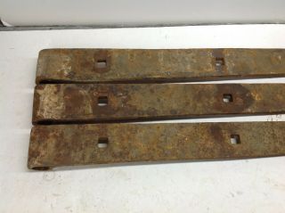 Heavy Duty Antique Vintage Hand Forged Barn Strap Hinges SET OF 3 3