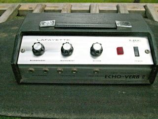 Lafayette Echo - Verb Vintage Reverb Effects Unit,  Guitar Microphone