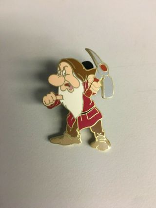 Disney Pin 8590 Snow White And The Seven Dwarfs (grumpy Holding A Pick Axe)
