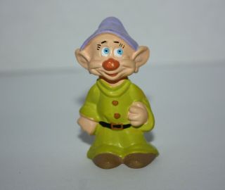 Walt Disney Snow White And The Seven Dwarfs Dopey Pvc Toy Figure 1980 