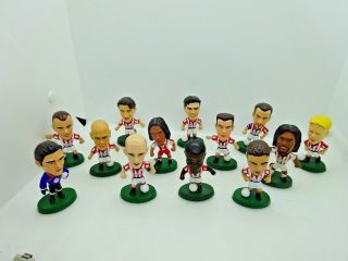 Vintage Olympiakos F.  C Football Team Set Of 13 Players Toy Figures