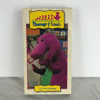 Vtg VHS Barney & Friends: 1 2 3 4 5 Senses Rare Time Life Video Cassette 2