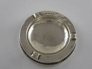 Arts & Crafts A E Jones Solid Sterling Silver Ash Tray Pin Trinket Dish 1926 No2