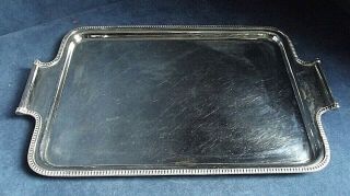 Large Cast 17 " Silver Plated Georgian Style Salver Tray C1950