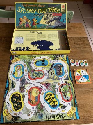 Vintage 1989 RARE The BERENSTAIN BEARS Spooky Old Tree Board Game COMPLETE EUC 3