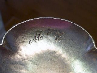 Art Deco Kalo Hand Wrought Lobed Sterling Silver Salt Cellar Dish McC MODERNIST 2