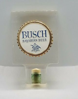 Vintage Busch Bavarian Beer Tap Gear Shift Lucite Handle