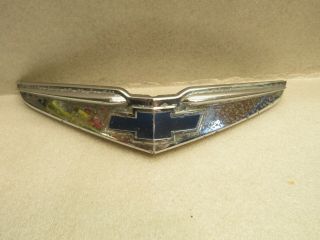 Vintage 1947 1948 Chevrolet Fleetline Stylemaster Hood Emblem Ornament Rat Rod
