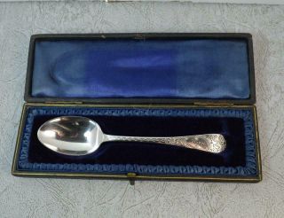 1904 Edwardian Boxed Hallmarked Silver Baby 