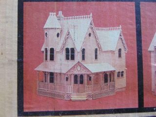 Vintage Pierce Wooden Dollhouse Kit Greenleaf 8011 & Pictures