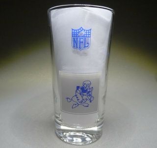 Vintage 1960s Dallas Cowboys Nfl Football Team Logo Glass Tumbler 60 