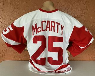 Vintage Darren Mccarty 25 Detroit Red Wings Ccm Nhl Hockey Jersey Sz Xl