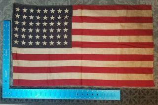 Vintage Ww2 Era 48 Star American Flag Us 28 X 17 93a