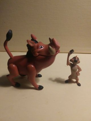 Disney The Lion King Timon And Pumba Pvc Figure Cake Topper 2 " Tall