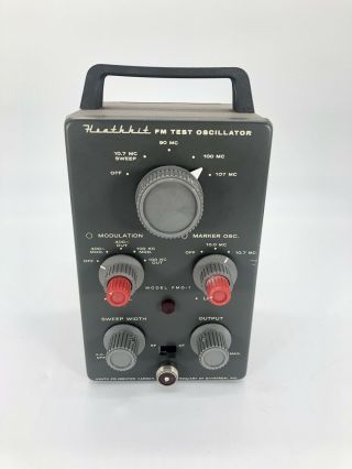 Vintage Heathkit Fm Test Oscillator Fmo - 1 (read Desc)