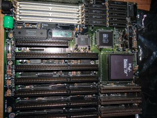 Gemlight Gmb - 486sg V2.  2 Socket 3 486 Motherboard Intel I486dx Cpu Vintage