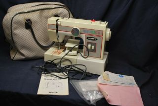 Vintage White Sewing Machine - Model 1477 W/ Carrying Bag -