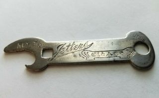 Pre Prohibition Jetters Old Age Beer Bottle Opener Jetter Brewing Co.  Omaha,  Neb