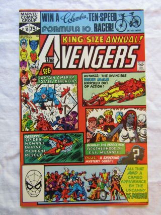 Vtg 1981 Marvel Comics The Avengers Annual Vol.  1 No.  10 1st Appearance Of Rogue