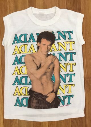 Vintage Adam Ant 1984 Strip Tour T - Shirt Tank Shirt Small One Owner