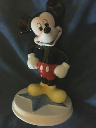 Vintage Mickey Schmid Disney Mickey Mouse Figurine 7” Tall