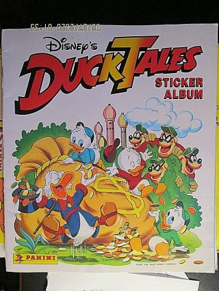 " Duck Tales " Disney Sticker Album Only Has 32/240 Stickers Dr 4