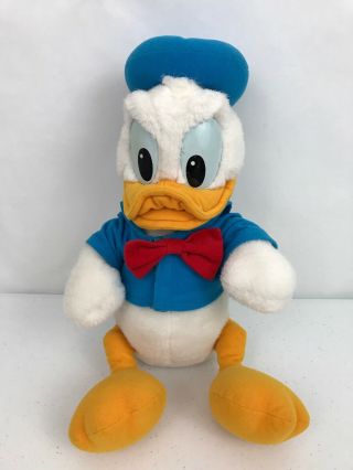 Vintage Walt Disney Company Donald Duck Plush 12” Sailor Blue Hat Shirt Stuffed