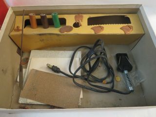 Vintage Trinkit Copper Enameling Kit w/Electric Kiln,  Lid & Supplies incomplete 3