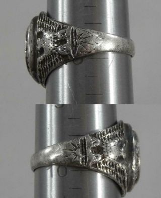 Vintage United States US Army Sterling Silver Ring Size 9 3/4 F1098 3