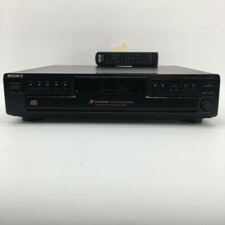 Sony Cdp - Ce345 5 Disc Cd Compact Disc Player Changer With Remote Vintage