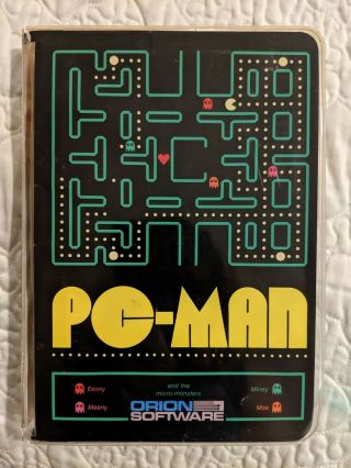 Pc - Man Pac - Man Vintage 1982 Ibm Pc Clone Game - Orion Software