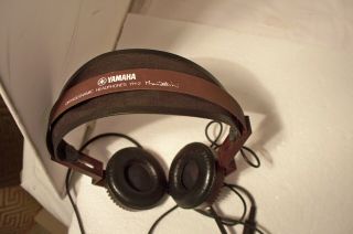 Vintage YAMAHA YH - 2 Orthodynamic Headphones Mario Bellini Design W Box 2
